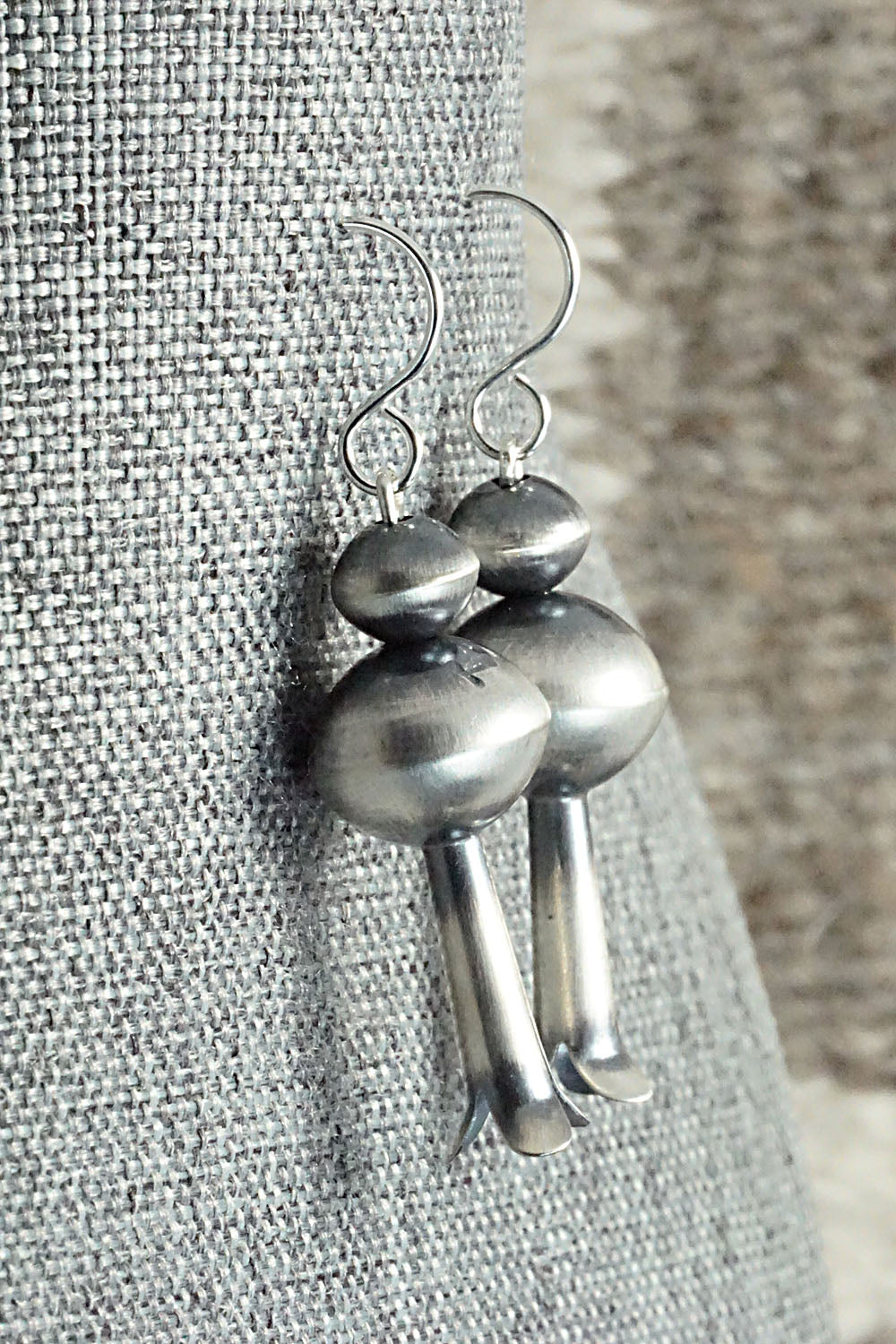Sterling Silver Navajo Pearl Earrings - Tonisha Haley