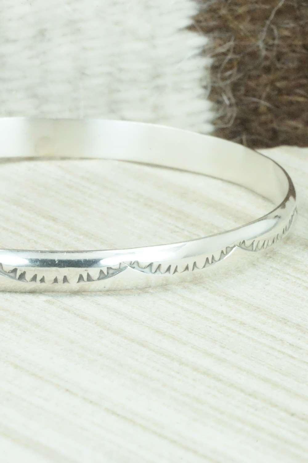 Sterling Silver Bangle - Elaine Tahe