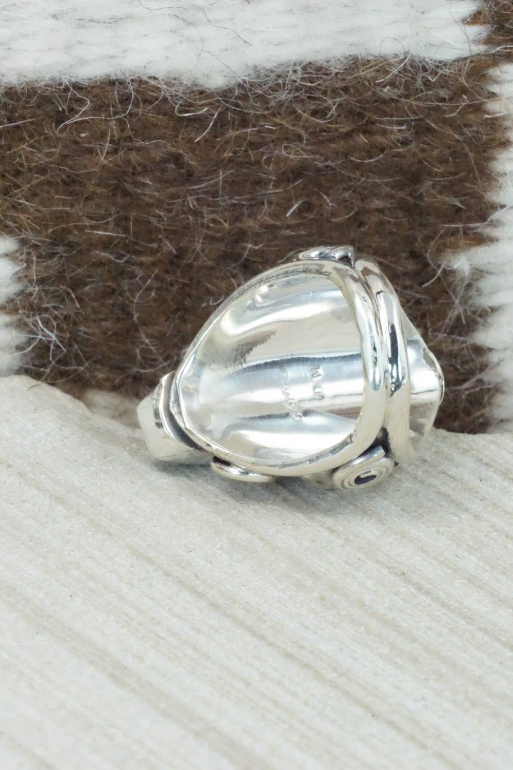 Turquoise & Sterling Silver Ring - Darrell Morgan - Size 6.75