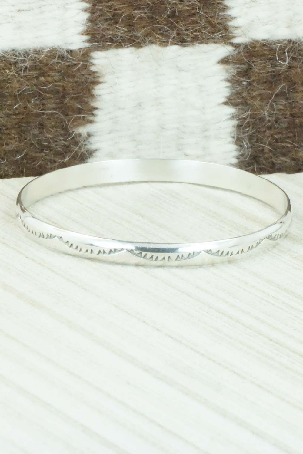 Sterling Silver Bangle - Elaine Tahe