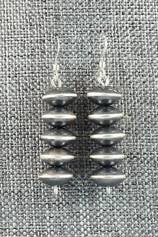 Sterling Silver Navajo Pearl Earrings - Preston Haley