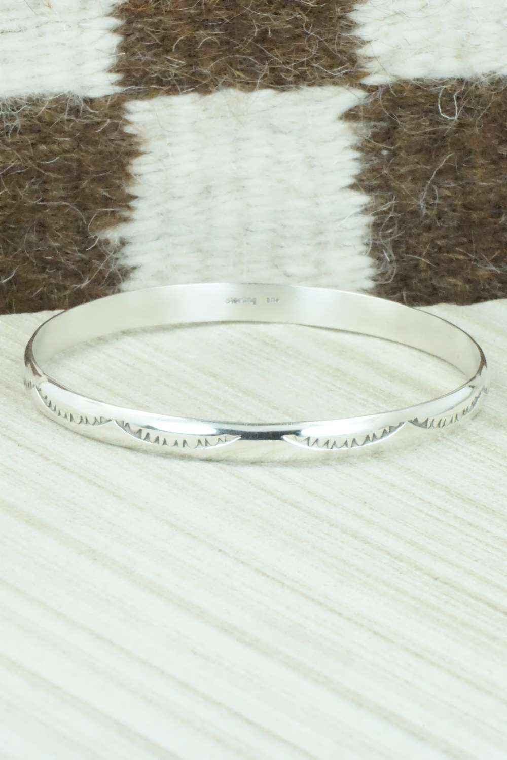 Sterling Silver Bangle - Elaine Tahe