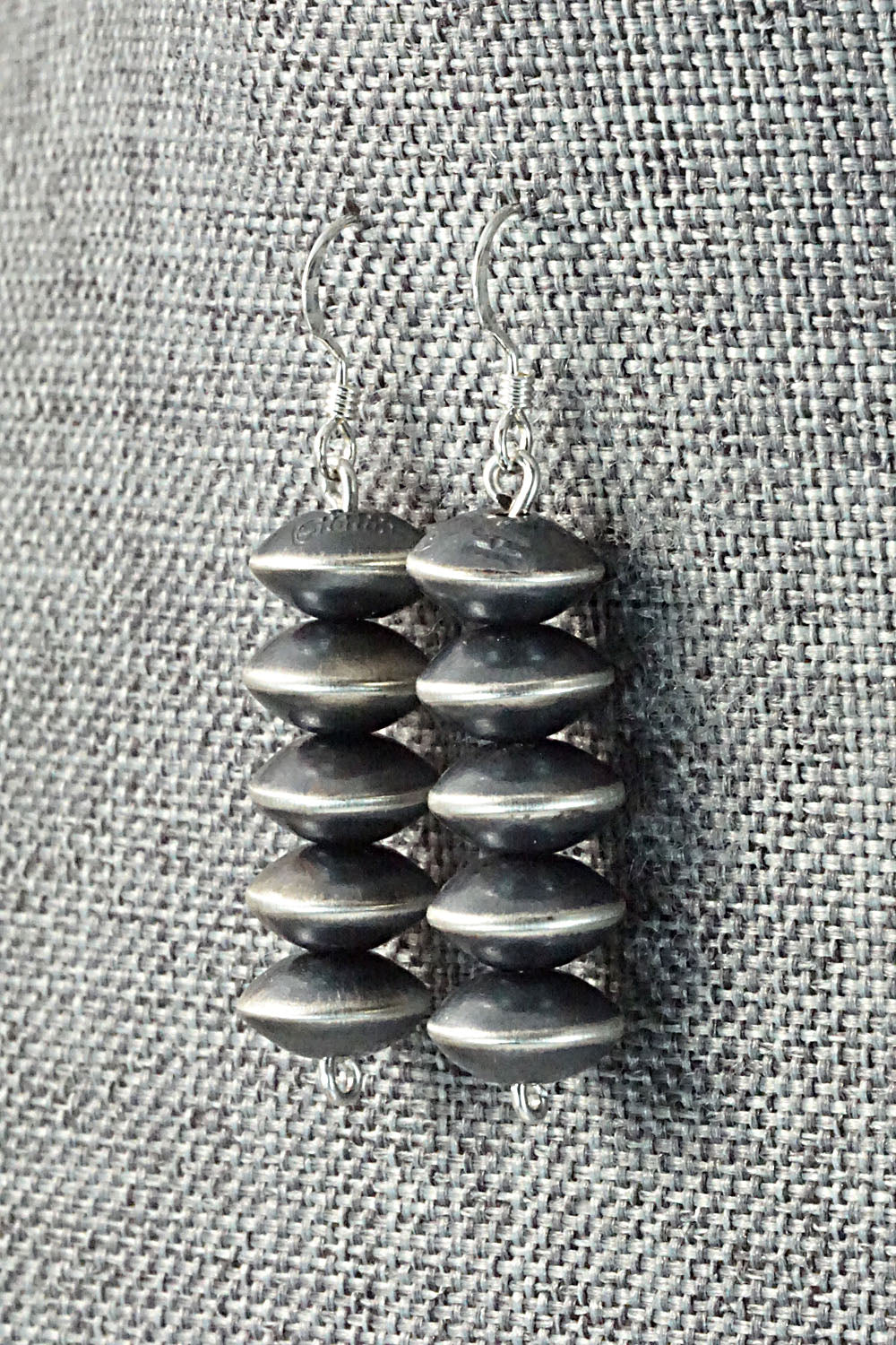 Sterling Silver Navajo Pearl Earrings - Preston Haley