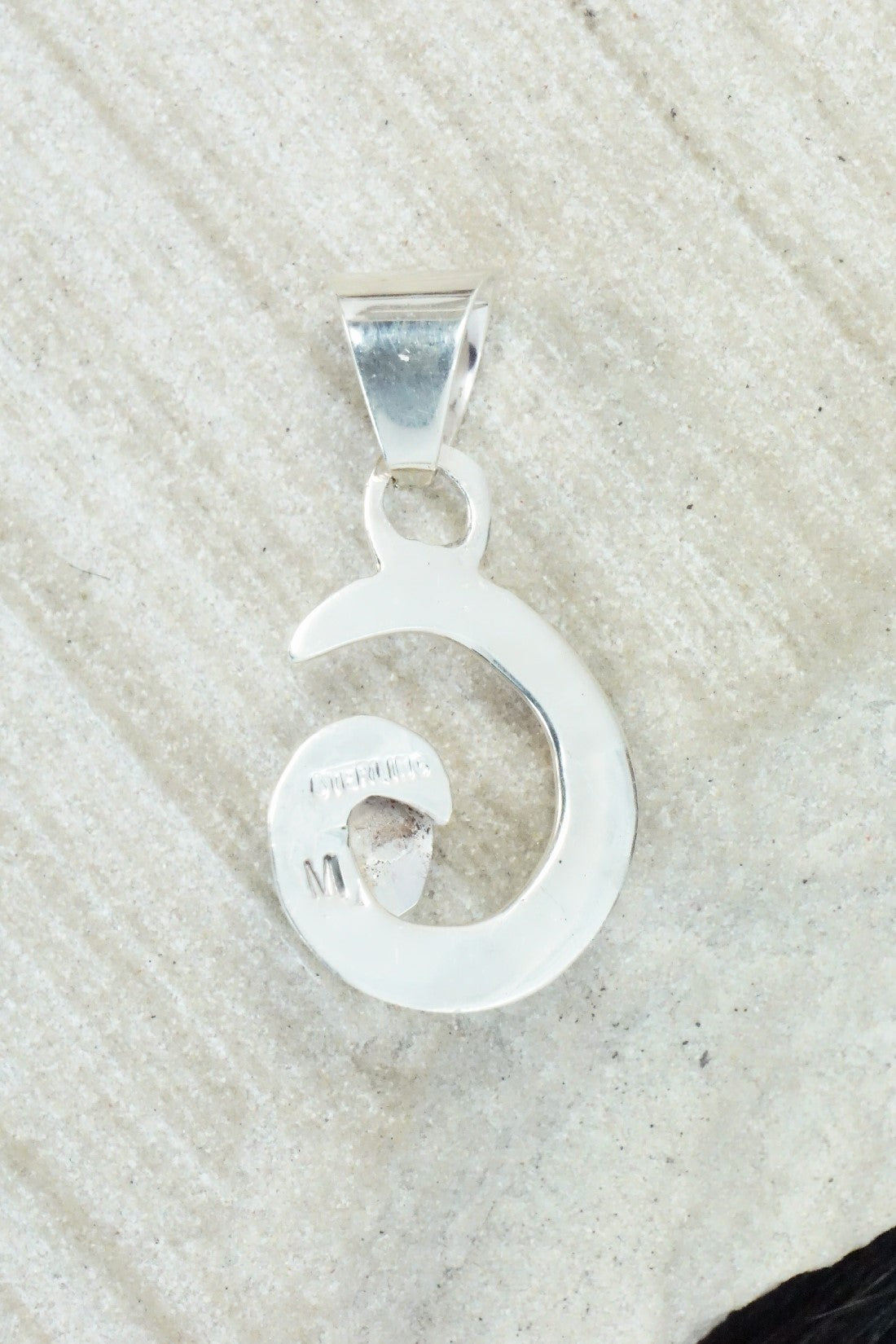 Turquoise & Sterling Silver Pendant - Mildred Parkhurst