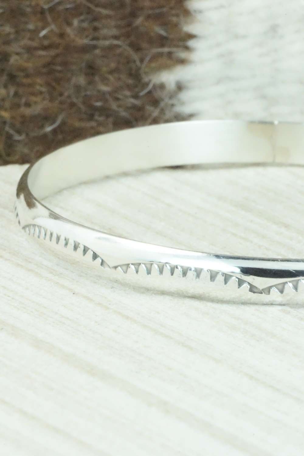 Sterling Silver Bangle - Elaine Tahe