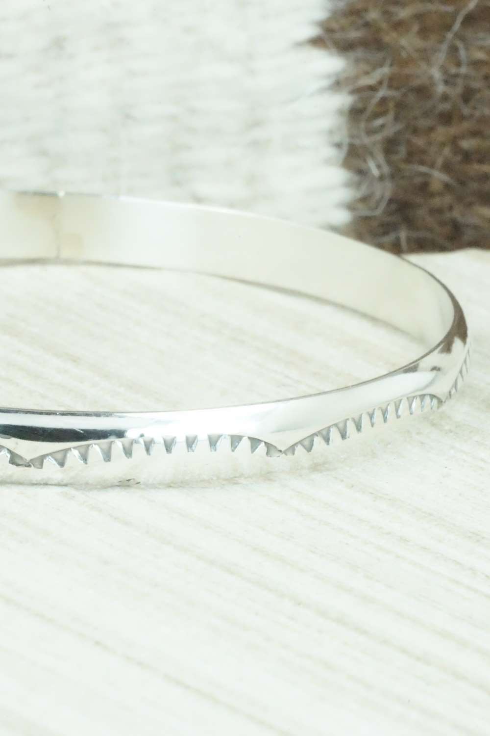 Sterling Silver Bangle - Elaine Tahe