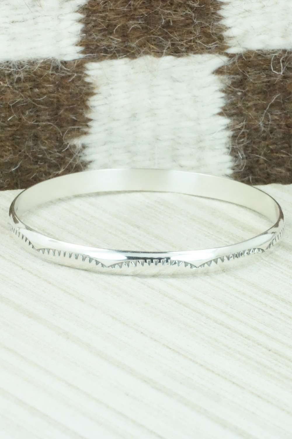 Sterling Silver Bangle - Elaine Tahe