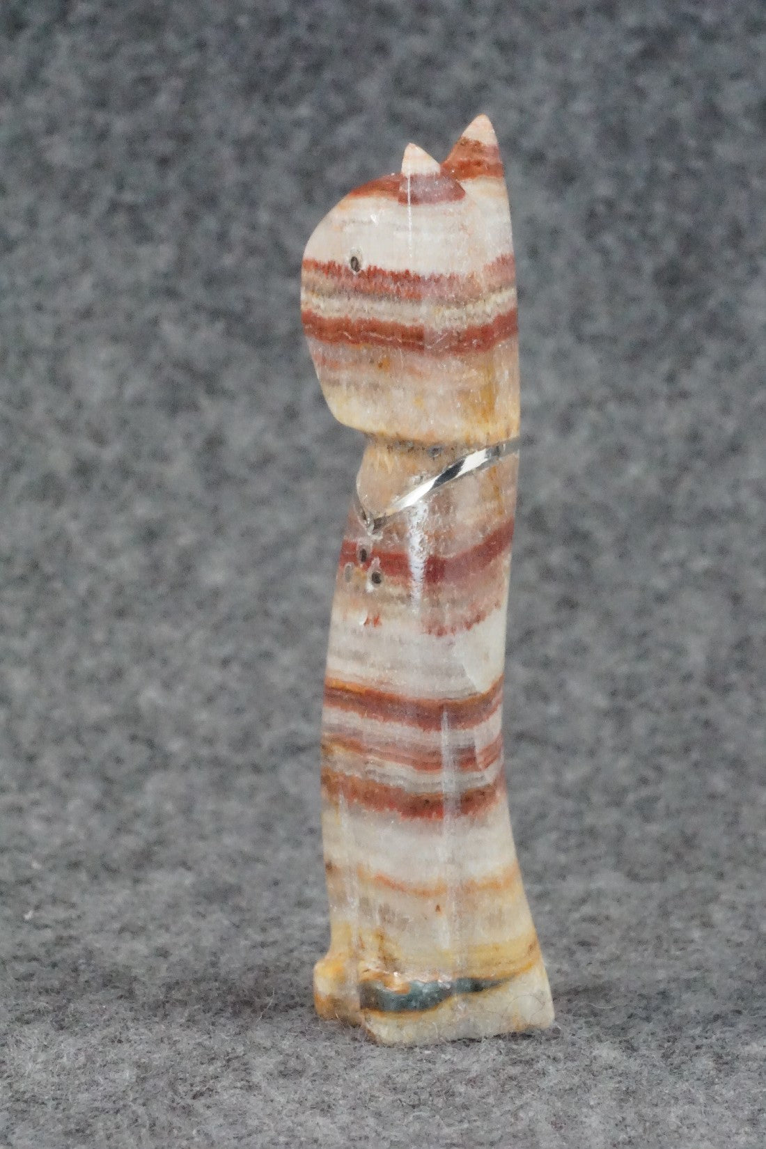 Cat Zuni Fetish Carving - Kenny Chavez