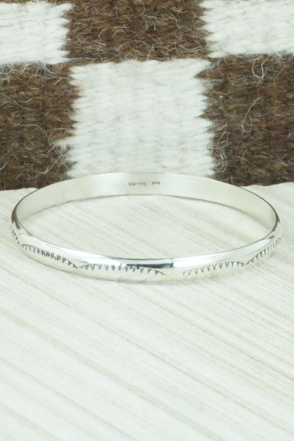 Sterling Silver Bangle - Elaine Tahe