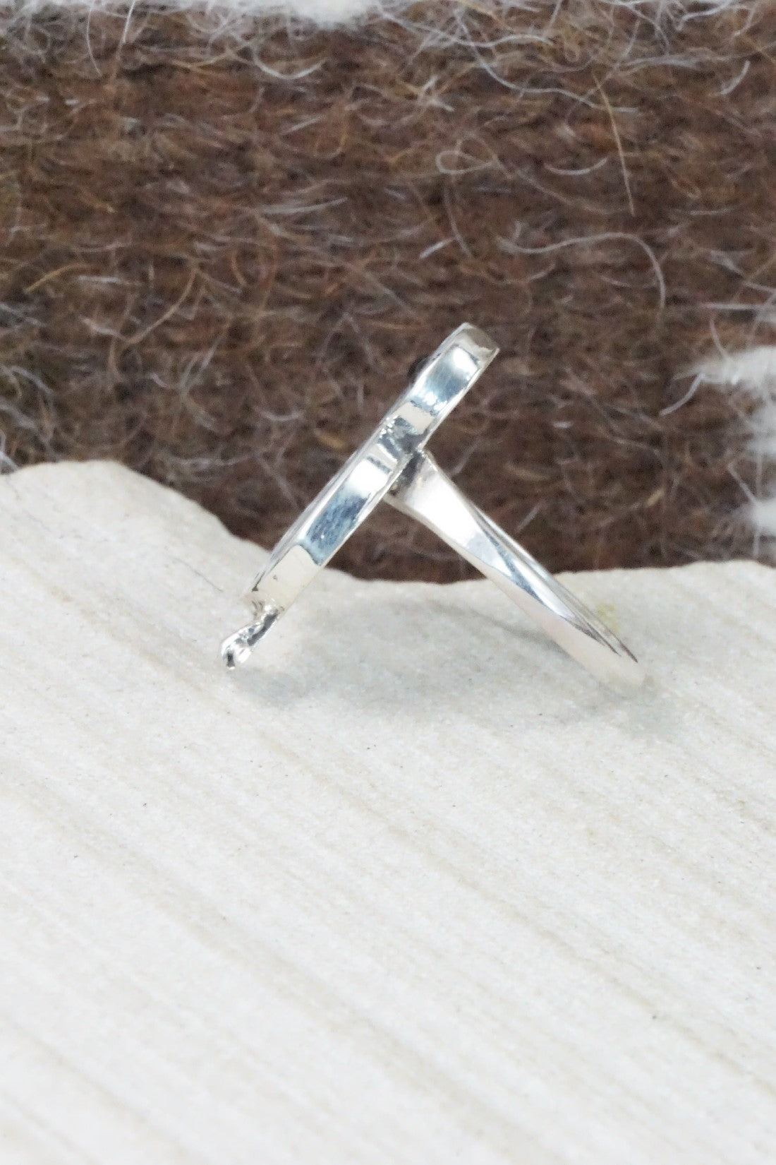 Mother of Pearl & Sterling Silver Ring - Reginda Kallestewa - Size 6