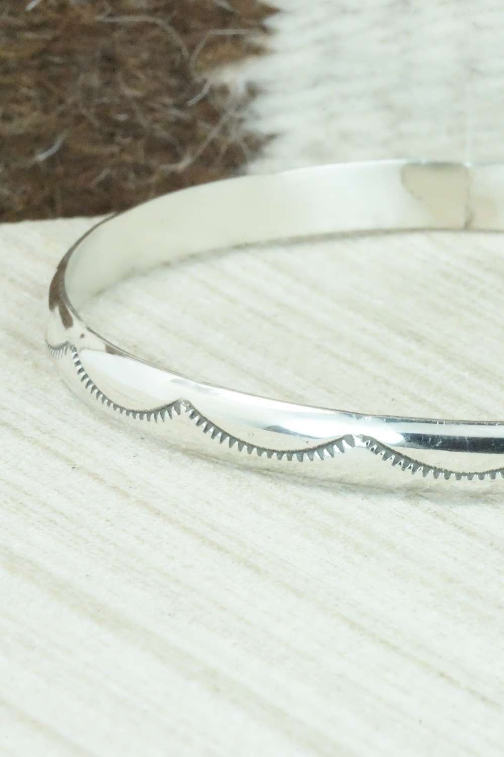 Sterling Silver Bangle - Elaine Tahe
