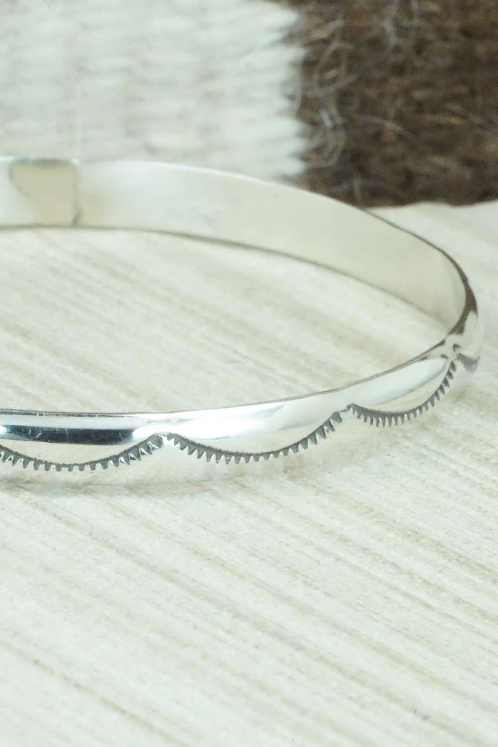 Sterling Silver Bangle - Elaine Tahe