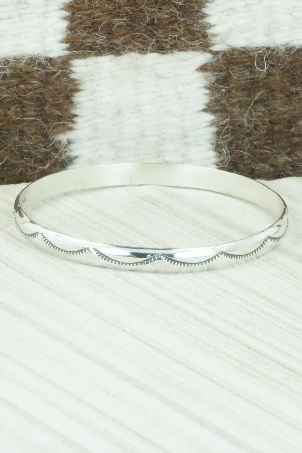 Sterling Silver Bangle - Elaine Tahe