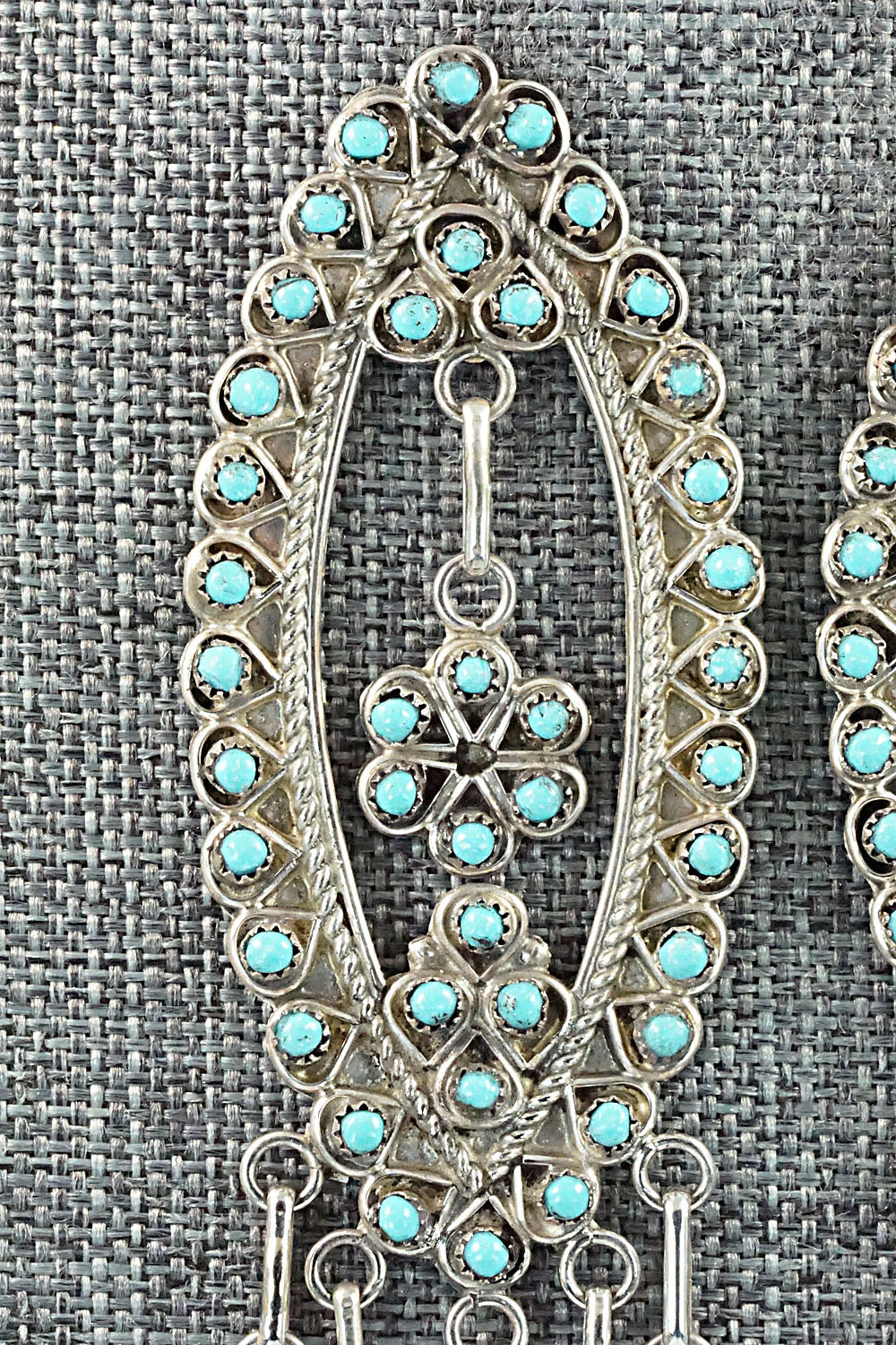 Turquoise & Sterling Silver Earrings - Jesse Johnson