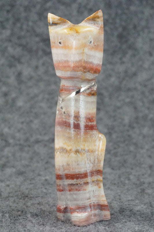 Cat Zuni Fetish Carving - Kenny Chavez