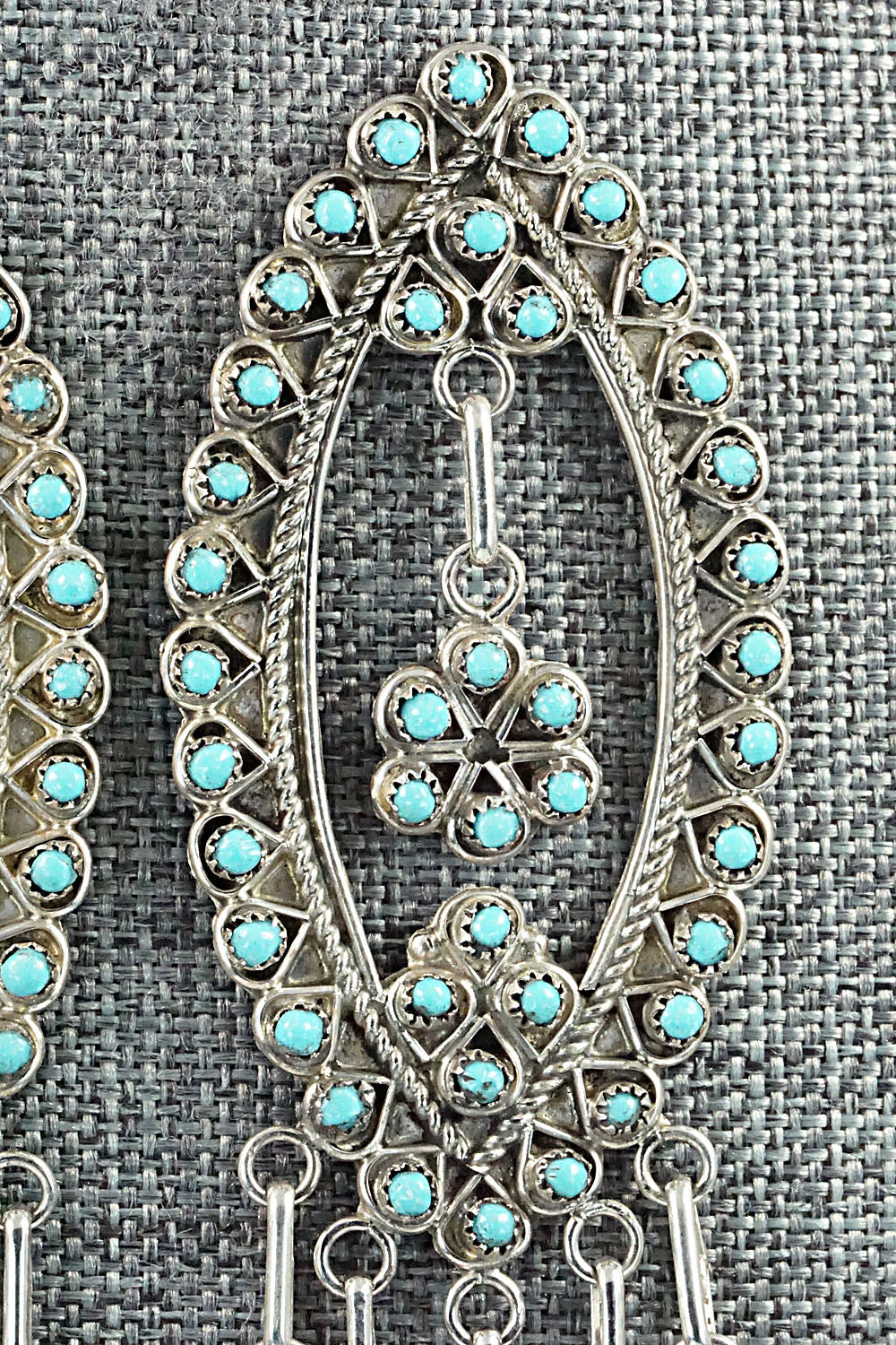Turquoise & Sterling Silver Earrings - Jesse Johnson