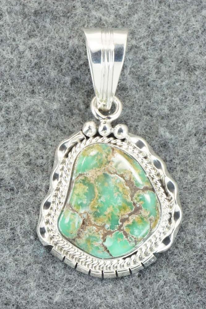 Turquoise & Sterling Silver Pendant - Samuel Yellowhair