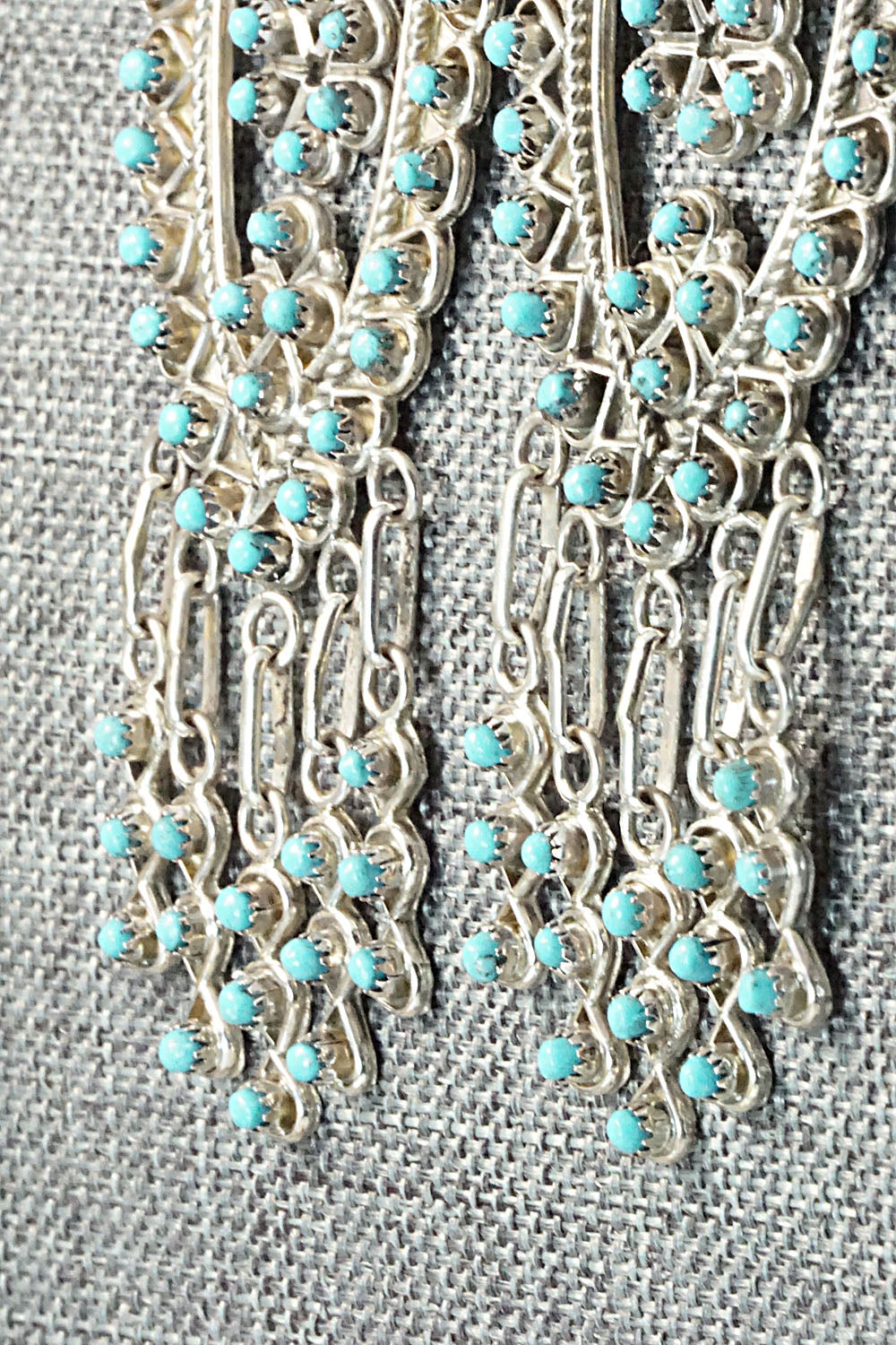Turquoise & Sterling Silver Earrings - Jesse Johnson