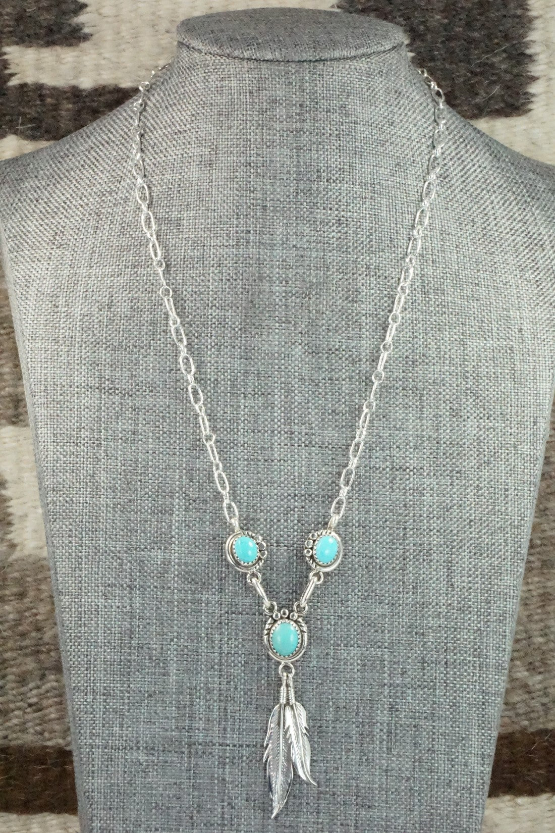 Turquoise & Sterling Silver Necklace - Rita Largo