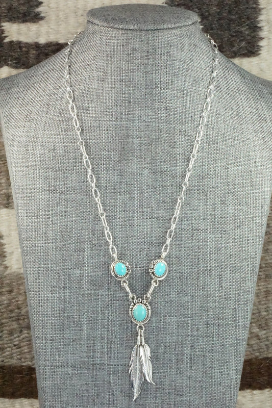 Turquoise & Sterling Silver Necklace - Rita Largo