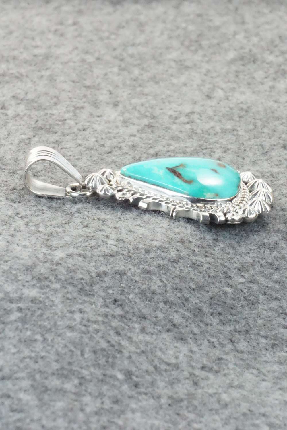 Turquoise & Sterling Silver Pendant - Daniel Benally