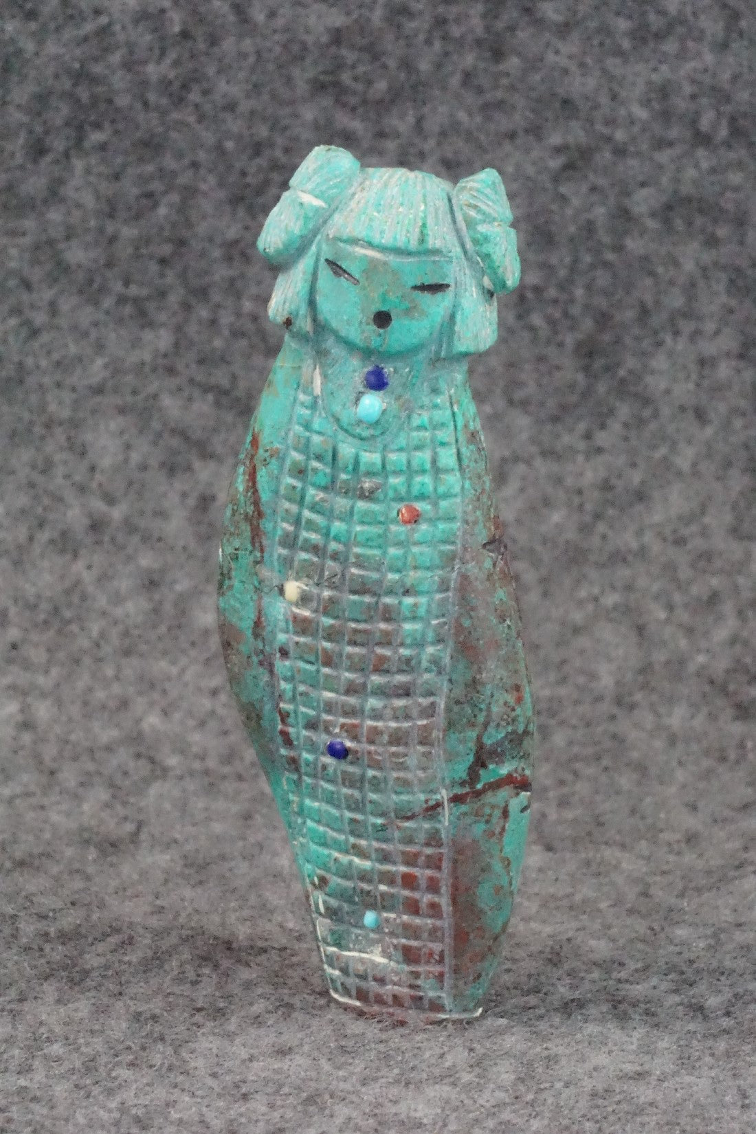 Corn Maiden Zuni Fetish Carving - Sandra Quandelacy