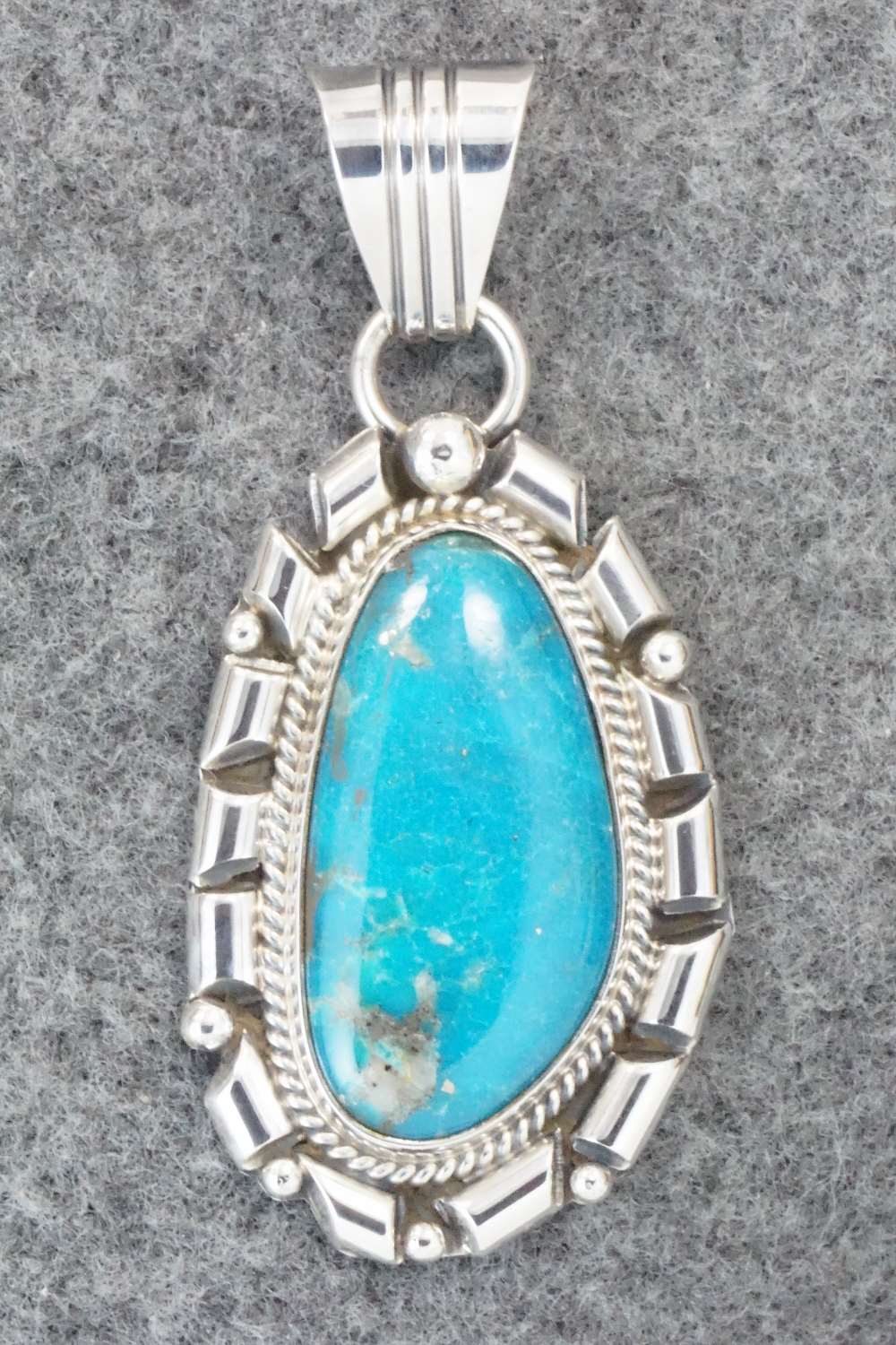 Turquoise & Sterling Silver Pendant - Daniel Benally