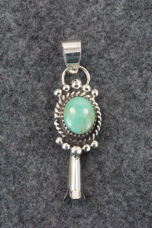 Turquoise and Sterling Silver Pendant - Vernon Johnson