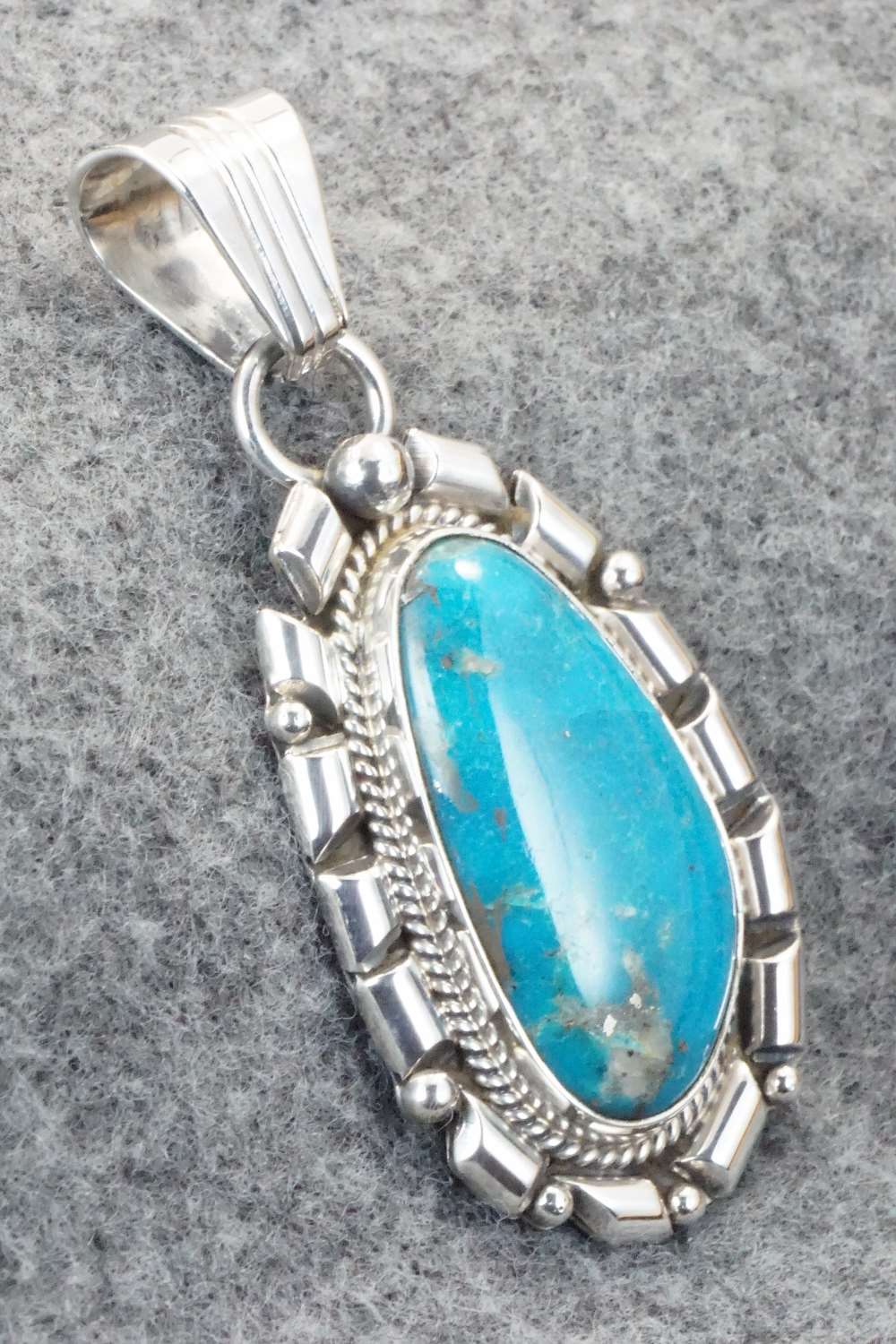 Turquoise & Sterling Silver Pendant - Daniel Benally