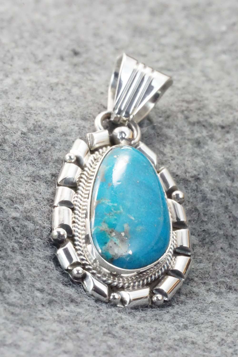 Turquoise & Sterling Silver Pendant - Daniel Benally