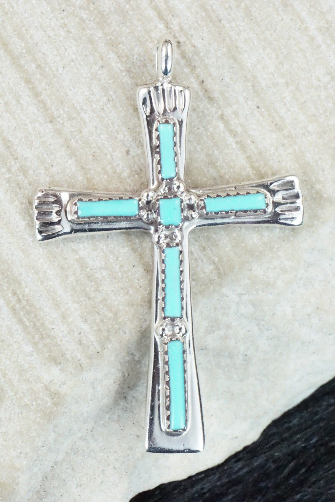 Turquoise & Sterling Silver Pendant - Brian Kaskalla