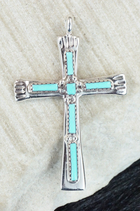 Turquoise & Sterling Silver Pendant - Brian Kaskalla