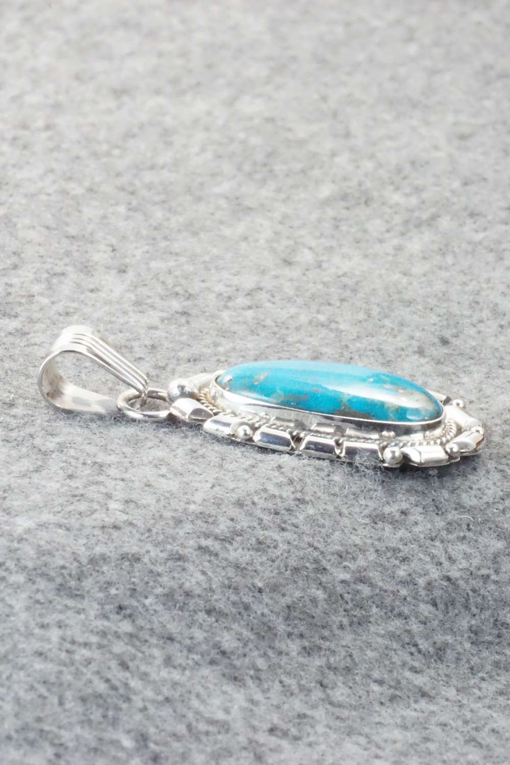 Turquoise & Sterling Silver Pendant - Daniel Benally