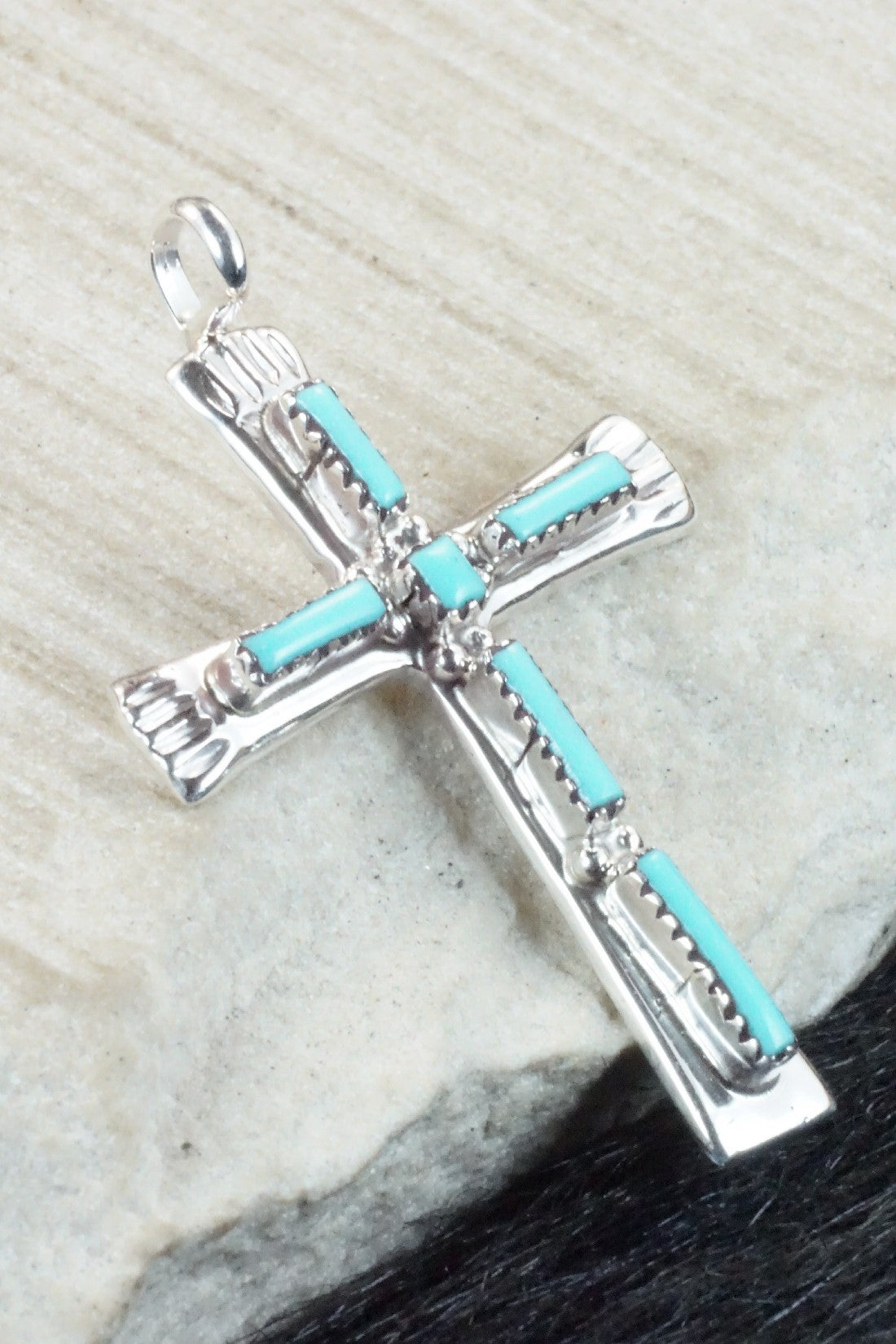 Turquoise & Sterling Silver Pendant - Brian Kaskalla