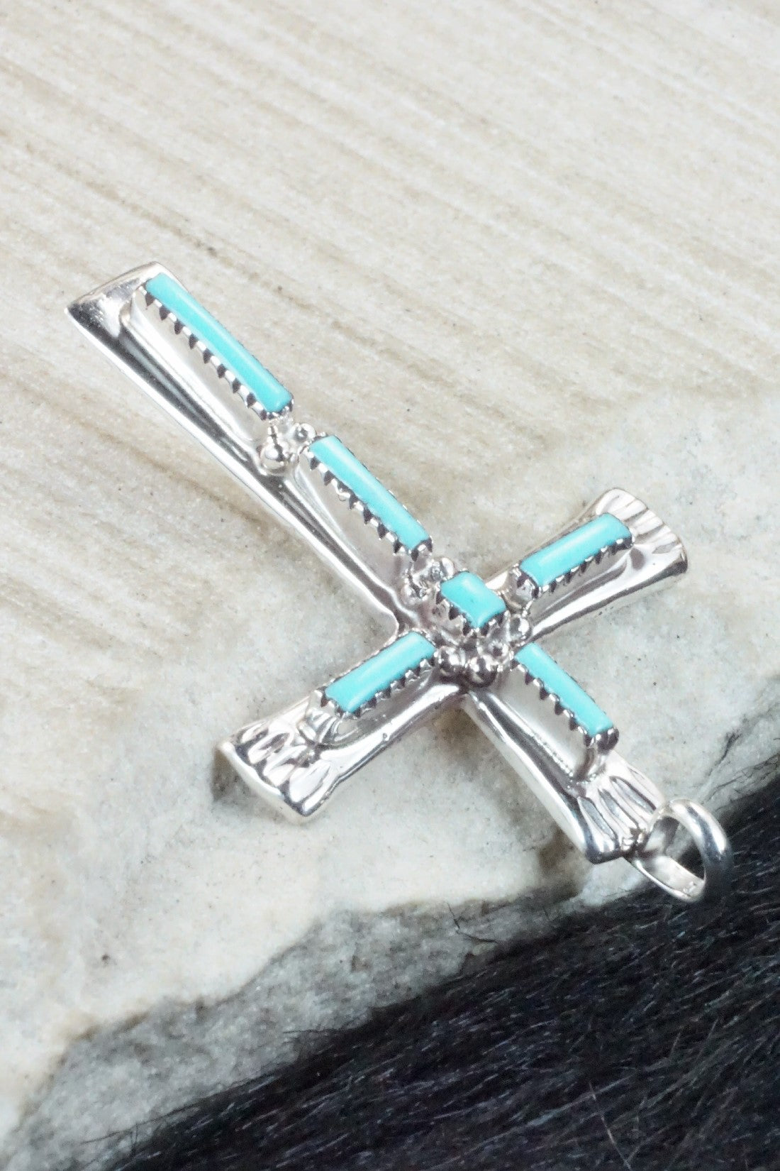 Turquoise & Sterling Silver Pendant - Brian Kaskalla
