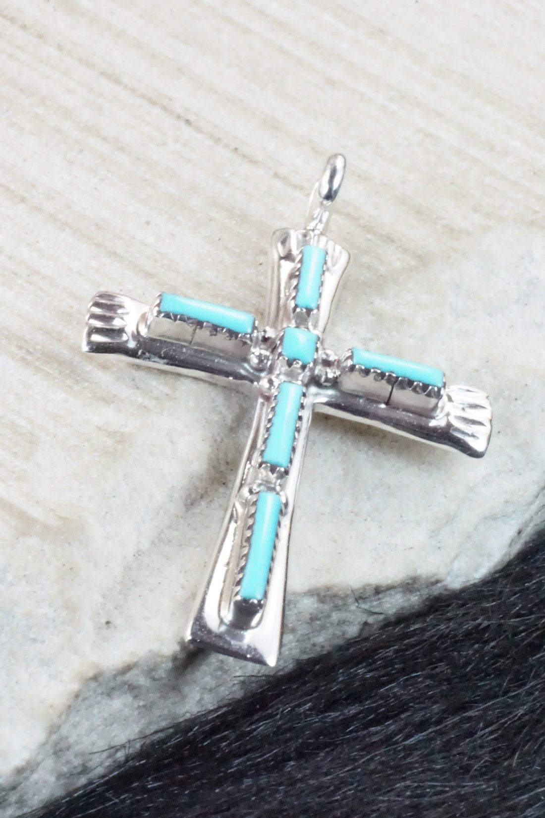 Turquoise & Sterling Silver Pendant - Brian Kaskalla