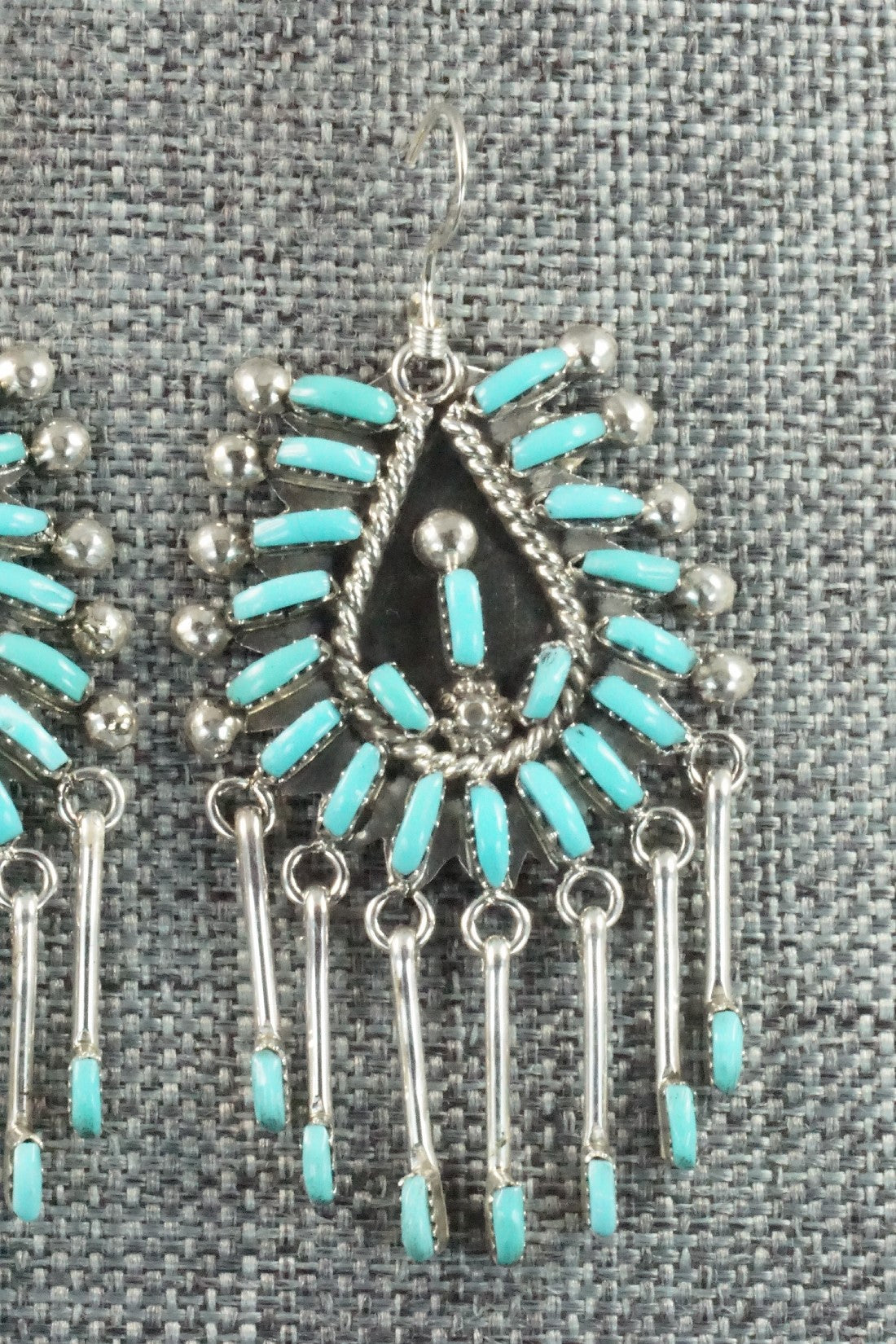 Turquoise & Sterling Silver Earrings - Kevin Leekity