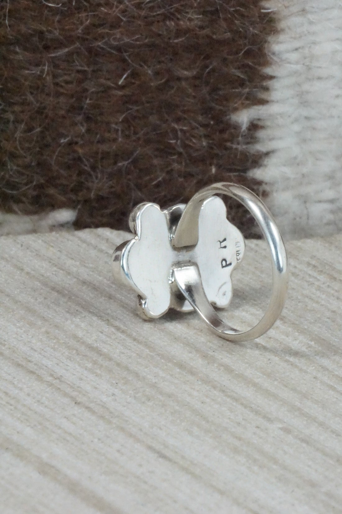Turquoise & Sterling Silver Ring - Priscilla Reeder - Size 8.25