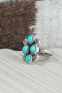 Turquoise & Sterling Silver Ring - Priscilla Reeder - Size 7.25