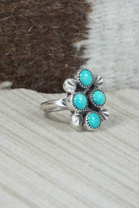 Turquoise & Sterling Silver Ring - Priscilla Reeder - Size 7.25