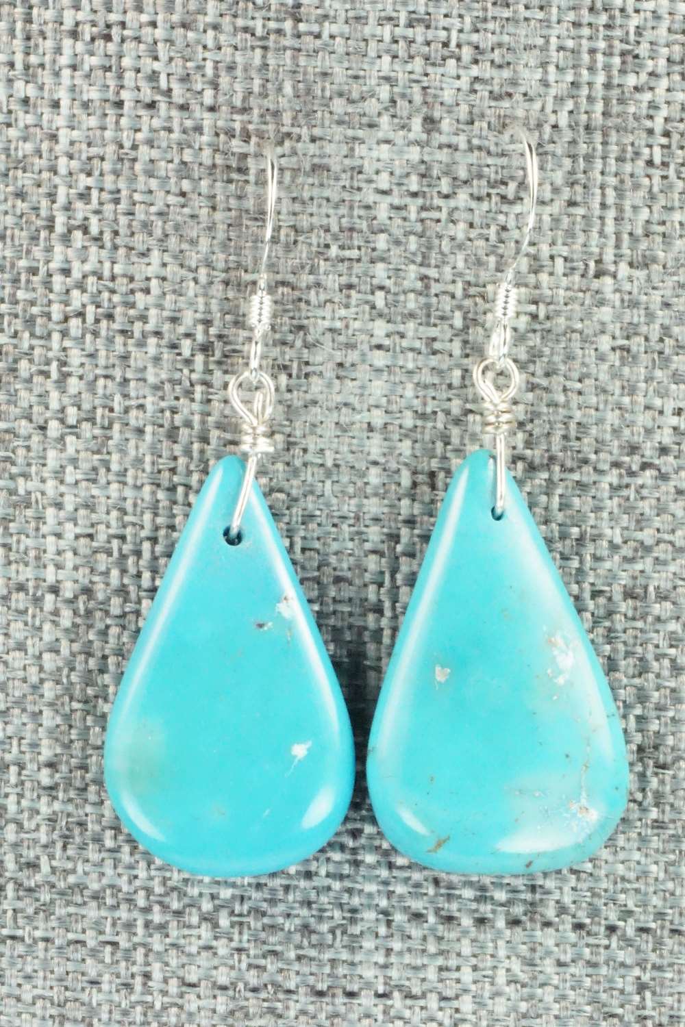 Turquoise & Sterling Silver Earrings - Navajo