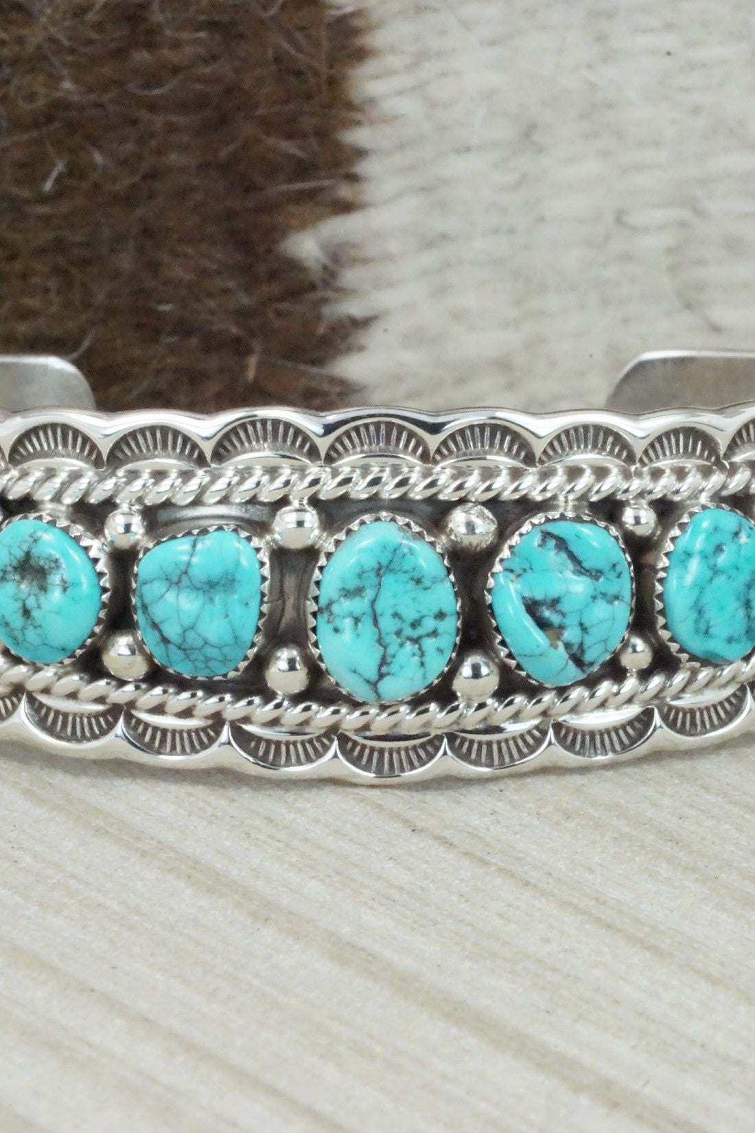 Turquoise & Sterling Silver Bracelet - Anthony Brown