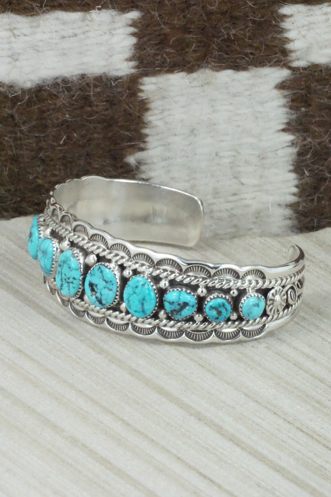Turquoise & Sterling Silver Bracelet - Anthony Brown