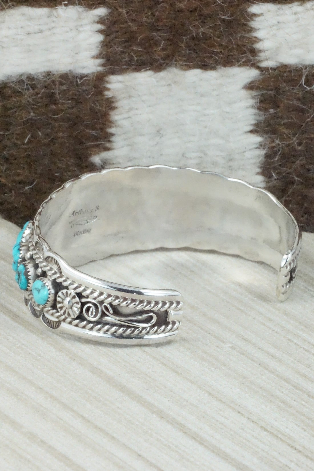 Turquoise & Sterling Silver Bracelet - Anthony Brown