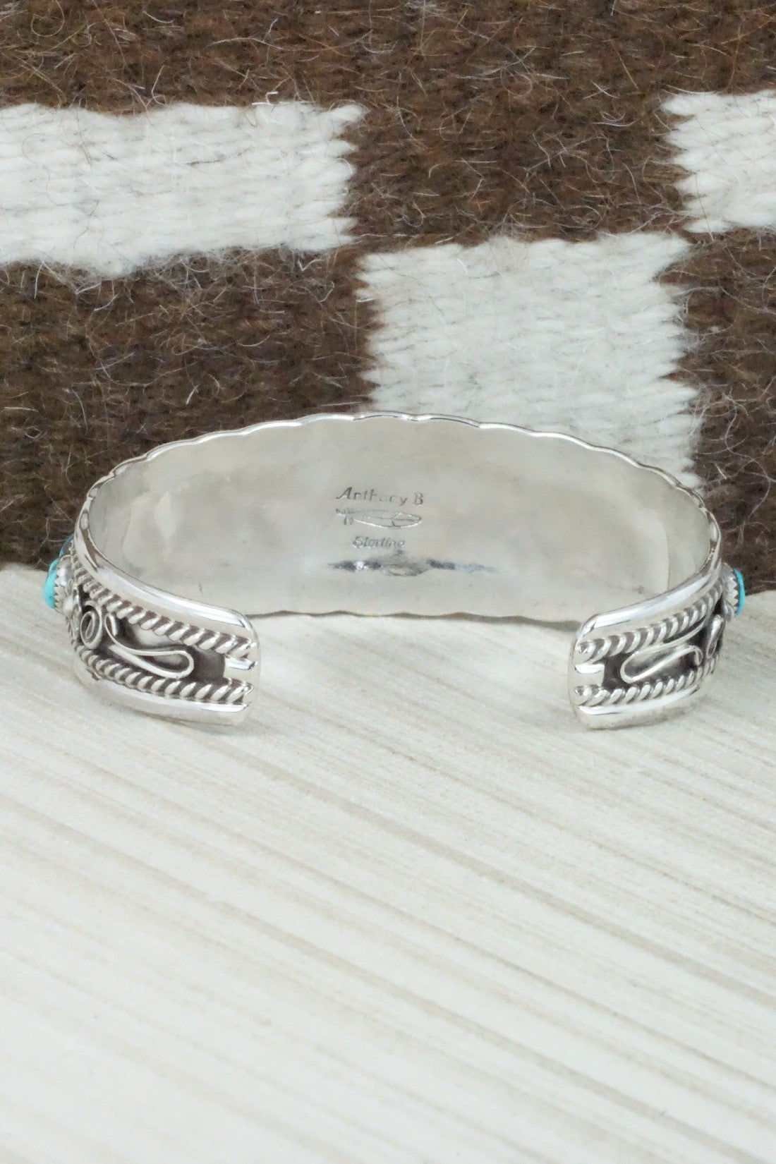 Turquoise & Sterling Silver Bracelet - Anthony Brown