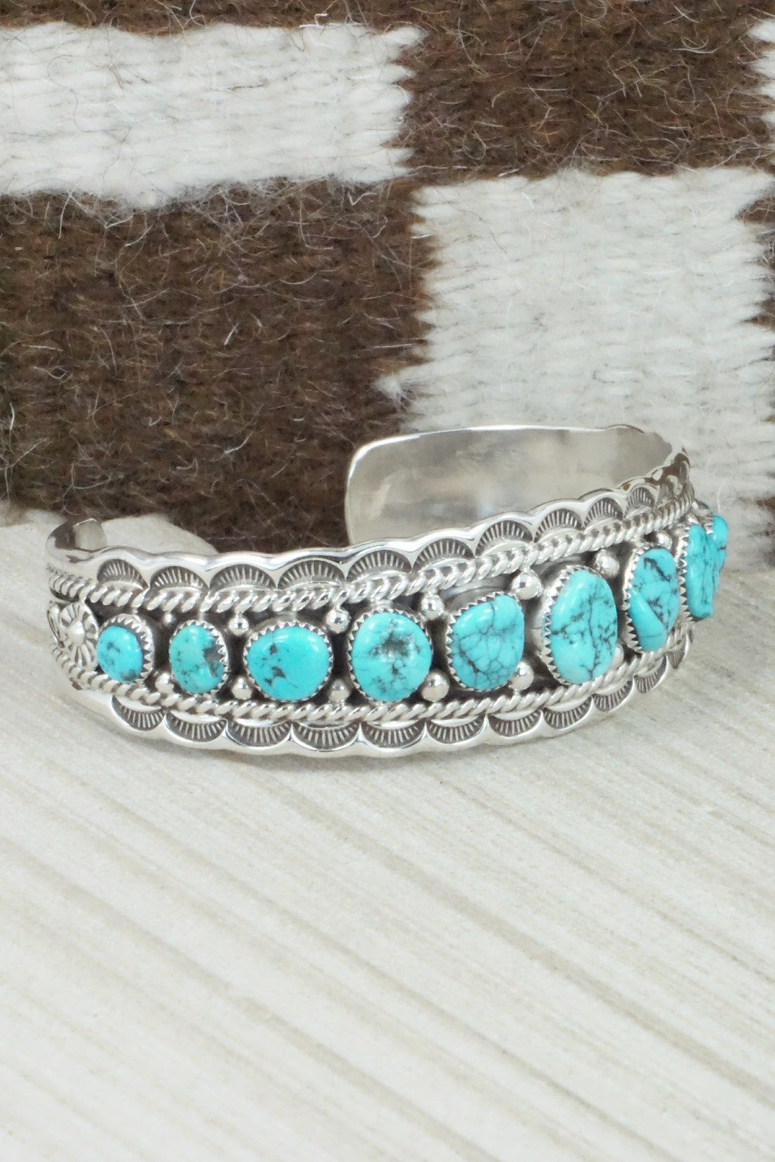 Turquoise & Sterling Silver Bracelet - Anthony Brown