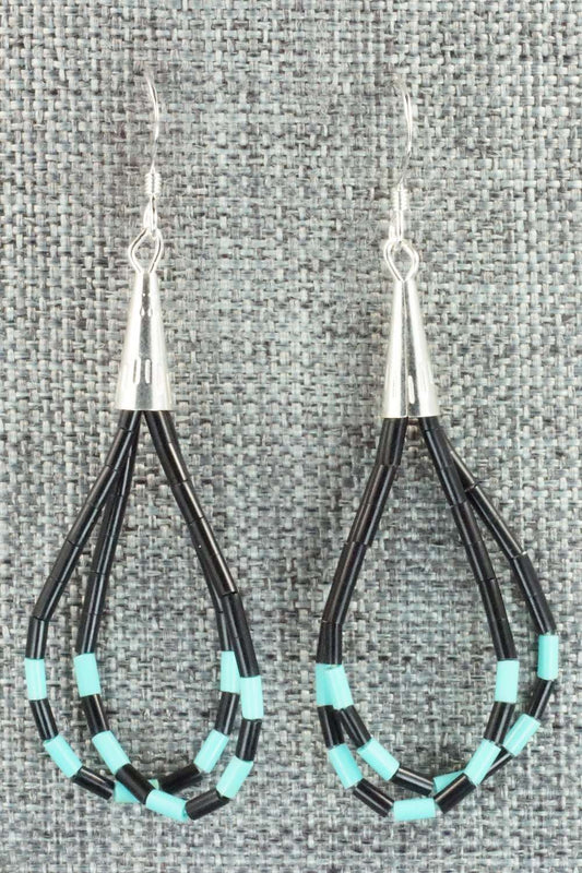 Turquoise & Sterling Silver Earrings - Ramona Bird