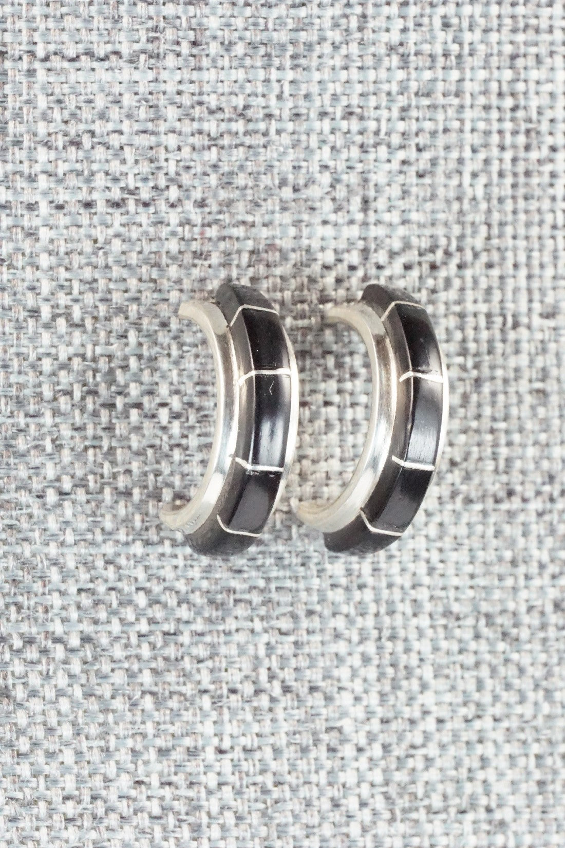 Onyx & Sterling Silver Earrings - Keith Nastacio