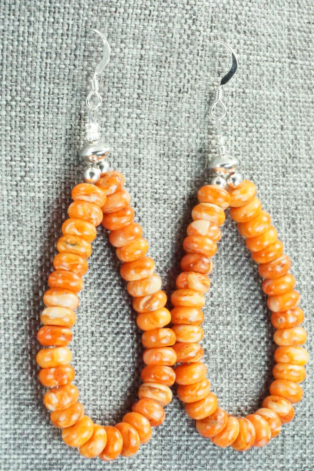 Spiny Oyster & Sterling Silver Earrings - Louise Joe
