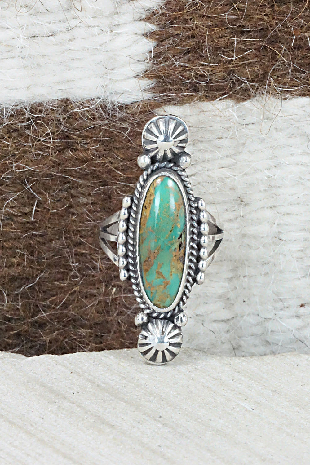 Turquoise & Sterling Silver Ring - Daniel Benally - Size 5